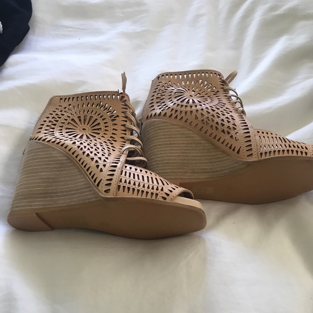 Jeffrey Campbell Tan Wedges